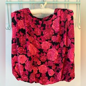 Cropped floral blouse from Red Dress Boutique